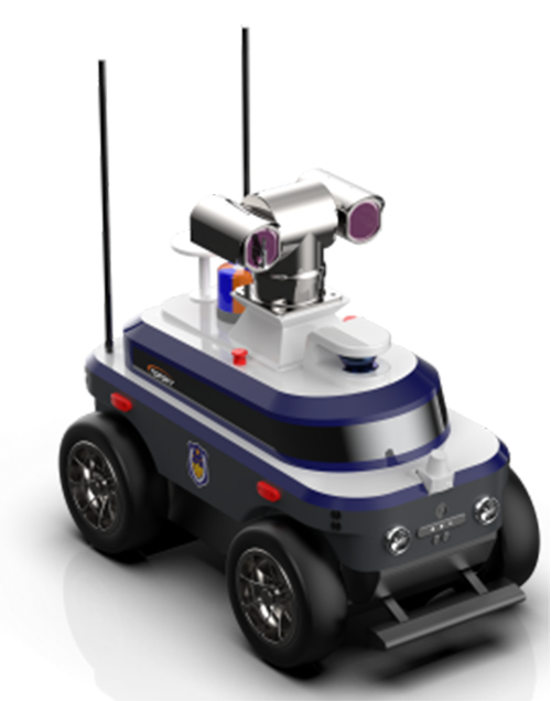 警用巡邏安防機(jī)器人 （第1代，集成環(huán)境感知+動態(tài)決策+行為控制和報警裝置+自主感知+自主行走）